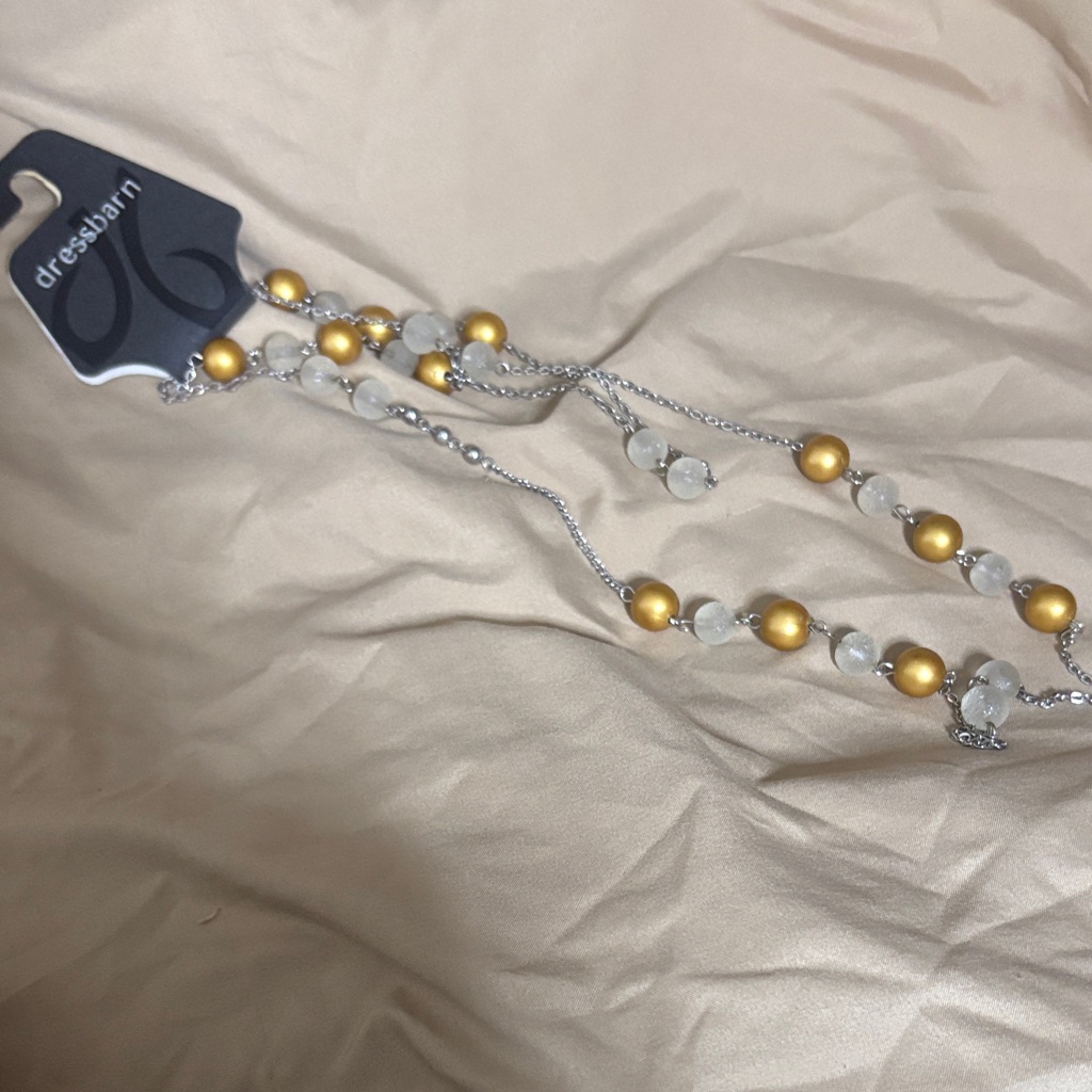 Dressbarn Gold And Silver Chain Necklace